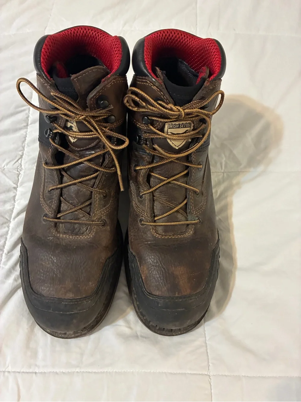 Irish Setter lace up steel toe work boots size 11  #83688